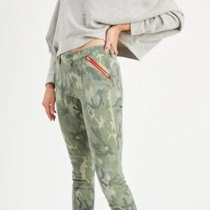 Olive Camo Skinny Women's Pants